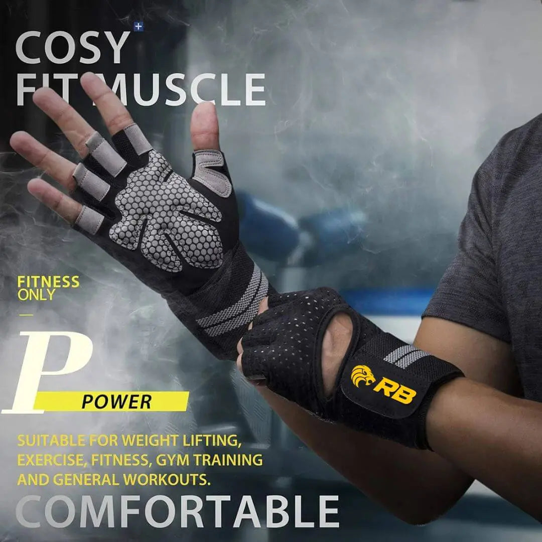 Ropebeast Workout Gloves with Wrist Support RopeBeast