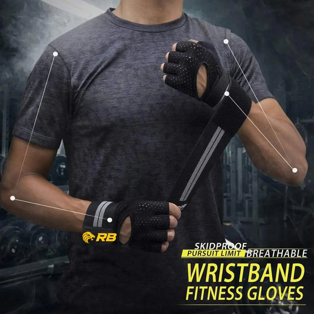 Ropebeast Workout Gloves with Wrist Support RopeBeast