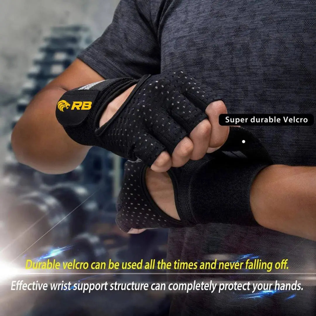 Ropebeast Workout Gloves with Wrist Support RopeBeast